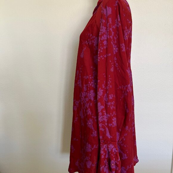 Free People Aries Mini Dress Backless SZL Romantic Combo Floral Mod Retro Boho - Picture 4 of 10